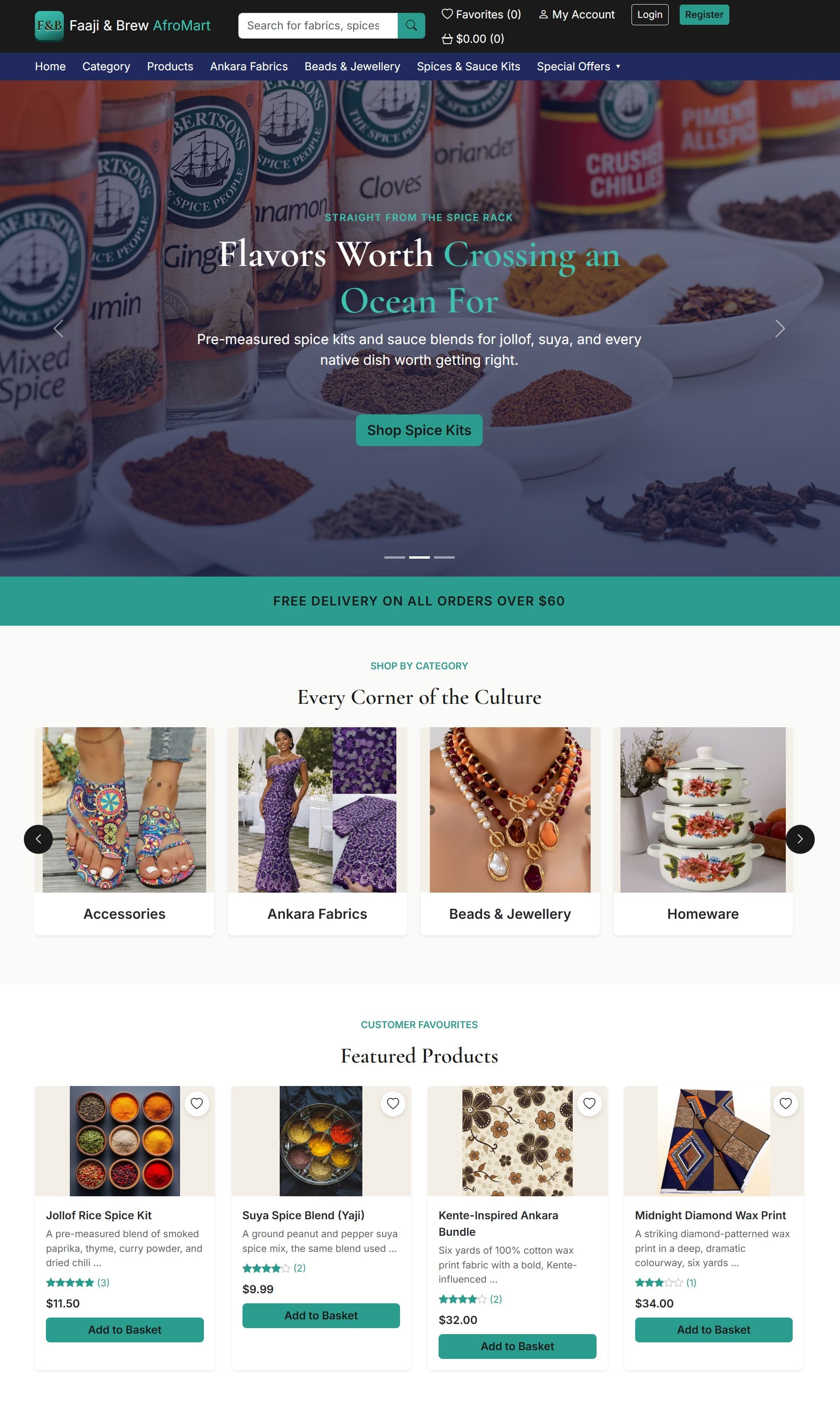 Faaji & Brew AfroMart screenshot